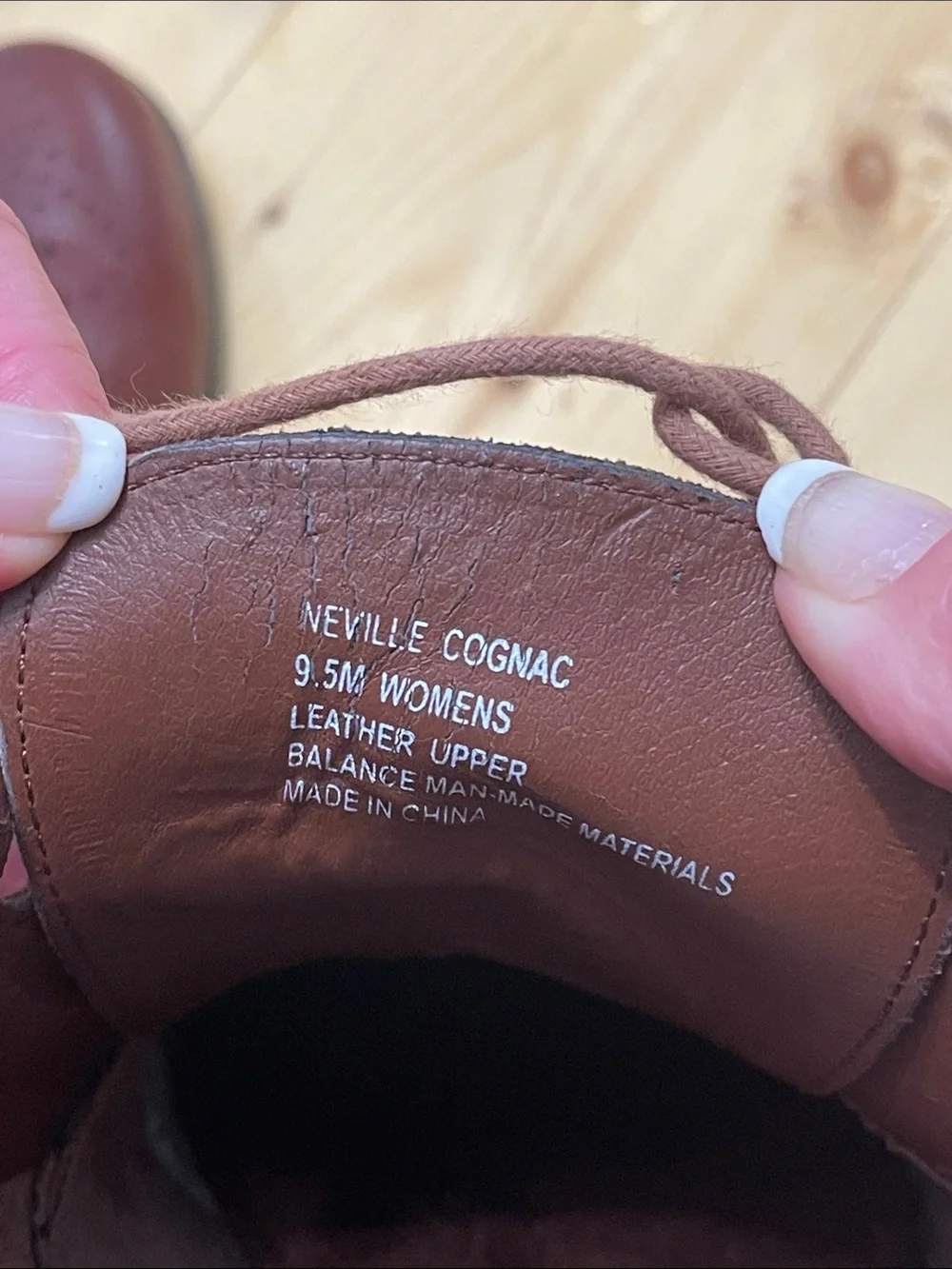 NWOT Vintage G.H. Bass & Co Cognac Leather Wingtip Oxford Lace-up Boots 9.5 - Picture 17 of 17